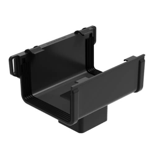 Galeco Square Gutter Large Running Outlet - 135mm Galeco Grey