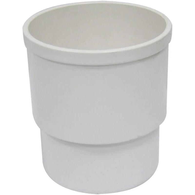 FloPlast Deepflow/ Hi-Cap Downpipe Socket - 80mm White