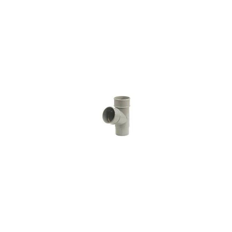 FloPlast Mini Gutter Pipe Branch - 67.5 Degree x 50mm Grey
