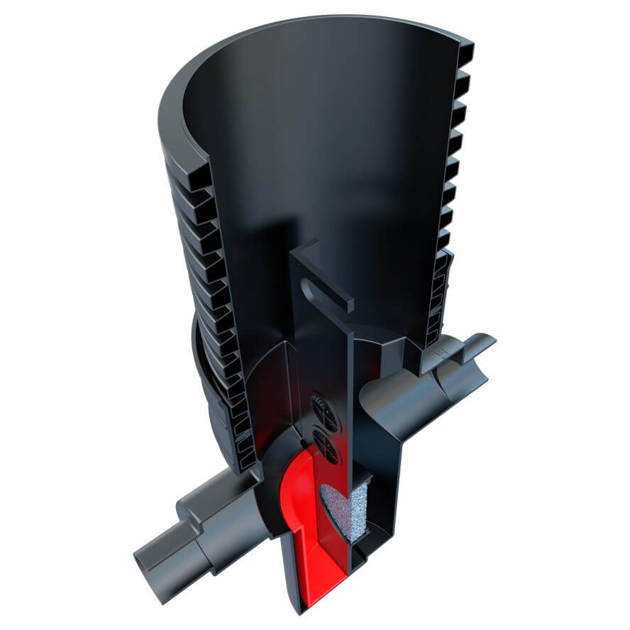 Silt SILTBLOK - 300mm Diameter x 1465mm Deep with 110-160mm Outlets With Cover