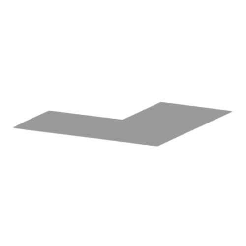 Aluminium Soffit Flat External 90 Degree Corner - 175mm x 2mm Painted