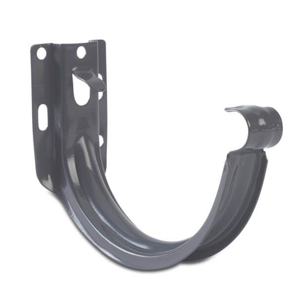 Galeco Steel Gutter Fascia Bracket - 120mm Graphite Grey