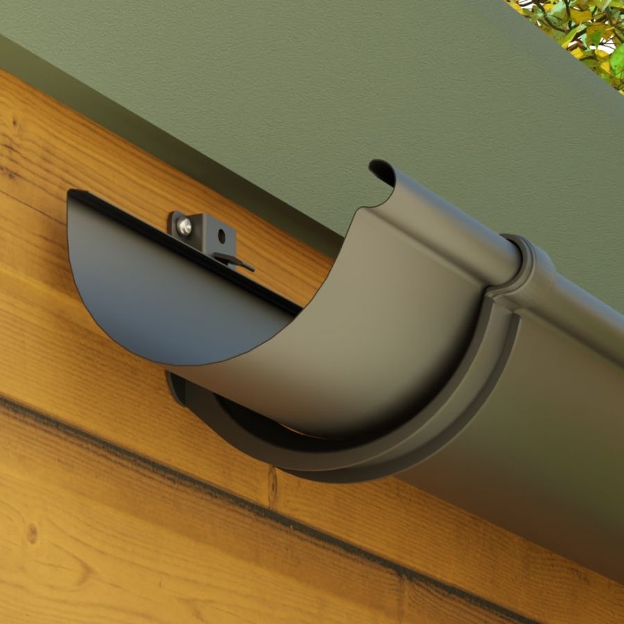 Galeco Steel Gutter Small Shed Pack Apex Style Roof - 6x4 to 10x8 Graphite