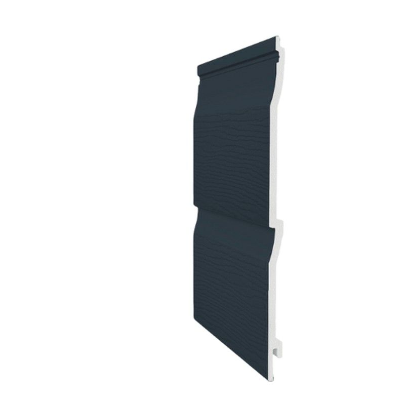 Embossed Double Shiplap Cladding - 333mm x 5mtr Anthracite Grey - Pack 2