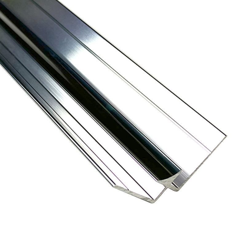 Compact Composite Wall Panel 4mm Internal Corner - 2450mm Polished Silver