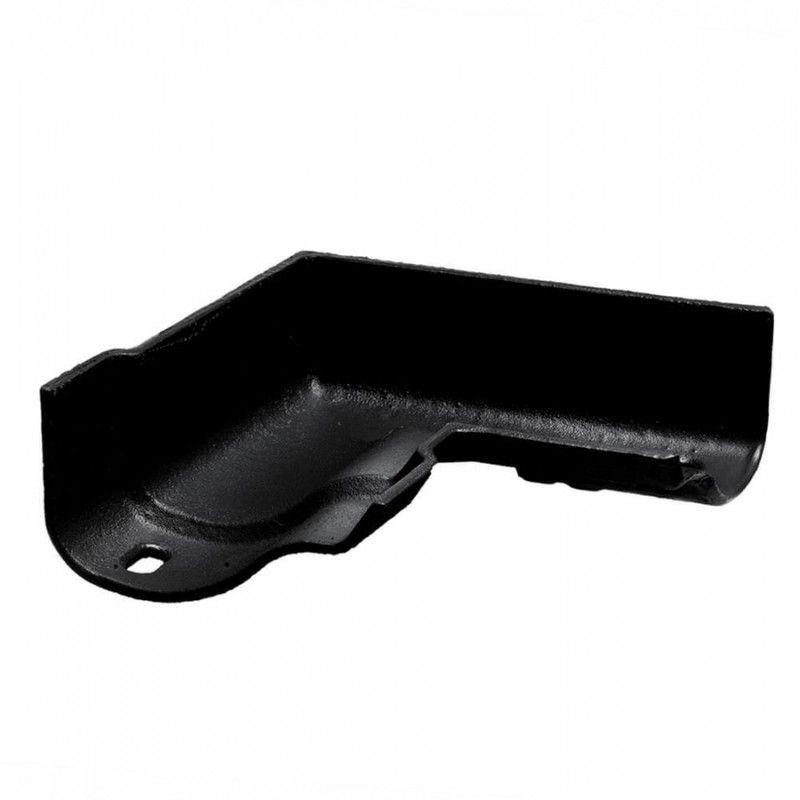 Cast Iron Ogee Gutter Internal Angle - 90 Degree x 100mm Black