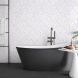 Bathroom Wall Panel - 1000mm x 2400mm x 10mm White Sparkle Bathroom Wall Panel