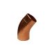 Copper Round Downpipe Bend - 40 Degree x 80mm