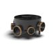 FloPlast Inspection Chamber Base with 160mm Inlets and Outlets - 450mm Diameter