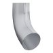 Lindab Aluminium Conical Pipe Bend 70 - 100mm Silver Metallic