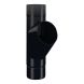 Lindab Aluminium Pipe Branch - 87mm Black