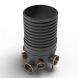Inspection Chamber Set - 450mm Diameter x 1030mm Depth with 160mm Channel & 160mm & 110mm Inlets