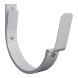 Lindab Aluminium Gutter 70mm Flex-Fit Fascia Bracket - 125mm Silver Metallic