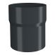 Lindab Aluminium Pipe Connector - 75mm Anthracite Grey