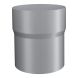 Lindab Aluminium Pipe Connector - 75mm Silver Metallic