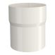 Lindab Aluminium Pipe Connector - 75mm White