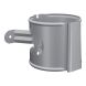 Lindab Aluminium Downpipe Bracket - 75mm Silver Metallic