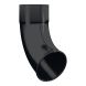Lindab Aluminium Pipe Shoe - 75mm Black