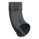 Lindab Aluminium Pipe Shoe - 87mm Anthracite Grey