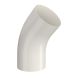 Lindab Steel Conical Downpipe Bend 45 - 75mm Antique White