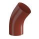 Lindab Steel Conical Downpipe Bend 45 - 87mm Tile Red