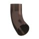 Lindab Steel Conical Downpipe Bend 70 - 100mm Coffee Brown