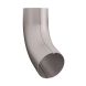 Lindab Steel Conical Downpipe Bend 70 - 120mm Silver Metallic
