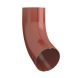 Lindab Steel Conical Downpipe Bend 70 - 75mm Tile Red
