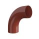 Lindab Steel Conical Downpipe Bend 85 - 100mm Tile Red