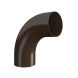 Lindab Steel Conical Downpipe Bend 85 - 75mm Brown