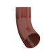 Lindab Steel Downpipe Bend with Socket 70 - 120mm Tile Red