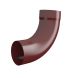 Lindab Steel Downpipe Bend with Socket 85 - 75mm Dark Red