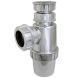 FloPlast Bottle Trap Chrome Style Telescopic - 76mm Seal x 40mm Chrome