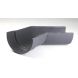 Cast Iron Deep Half Round Gutter Right Hand Angle - 135 Degree x 100mm Primed