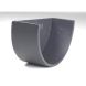 Cast Iron Deep Half Round Gutter Internal Stopend - 125mm Primed