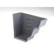 Cast Iron Moulded Ogee Gutter Right Hand External Stopend - 100mm Primed