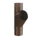Lindab Steel Downpipe Branch 87mm - 87mm Brown