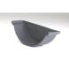 Cast Iron Beaded Half Round Gutter External Stopend - 125mm Primed
