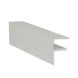 Exitex Aluminium F Section - 25mm x 3mtr White