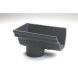 Cast Iron Notts Ogee Gutter Left Hand Stopend Outlet - 115mm for 65mm Downpipe Primed