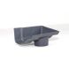 Cast Iron Ogee Gutter Right Hand Stopend Outlet - 115mm for 75mm Downpipe Primed