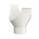 Lindab Steel Gutter Outlet 120mm - 190mm Antique White