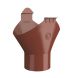 Lindab Steel Gutter Outlet 87mm - 100mm Tile Red