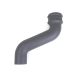 Cast Iron Round Downpipe Offset - 230mm Projection 100mm Primed