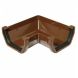 FloPlast Square Gutter Angle - 90 Degree x 114mm Brown