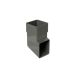 FloPlast Square Downpipe Shoe - 65mm Anthracite Grey
