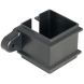 FloPlast Cast Iron Effect Square Downpipe Clip - 65mm