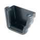 FloPlast Ogee Gutter External Stopend Right Hand - 110mm x 80mm Cast Iron Effect