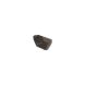 FloPlast Square Gutter External Stopend - 114mm Brown