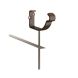 Lindab Steel Gutter Rise & Fall Bracket - 150mm Brown